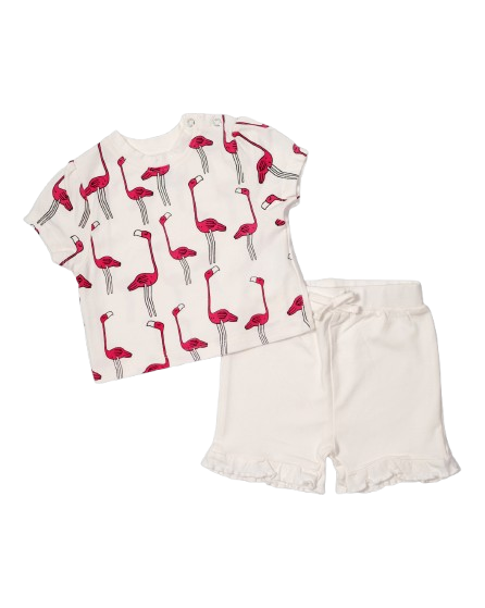 Flamingo Printed Bottom