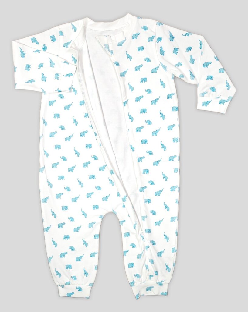 Organic Cotton Zipper Sleepsuit