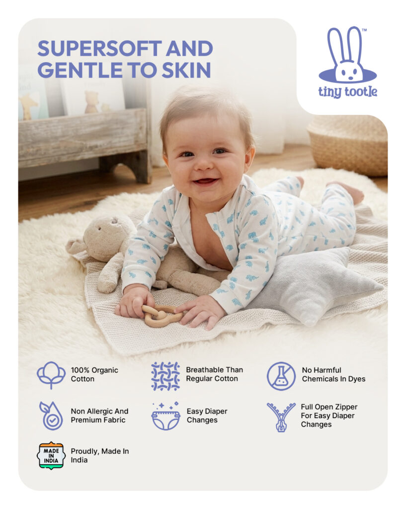 Organic Cotton Zipper Sleepsuit