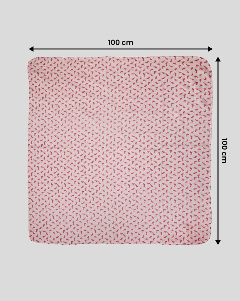 Dolphin Print Organic Cotton Muslin Swaddle
