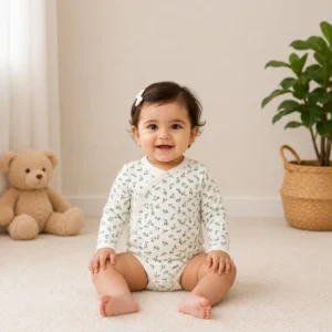 Organic Cotton Kimono Style Onesie