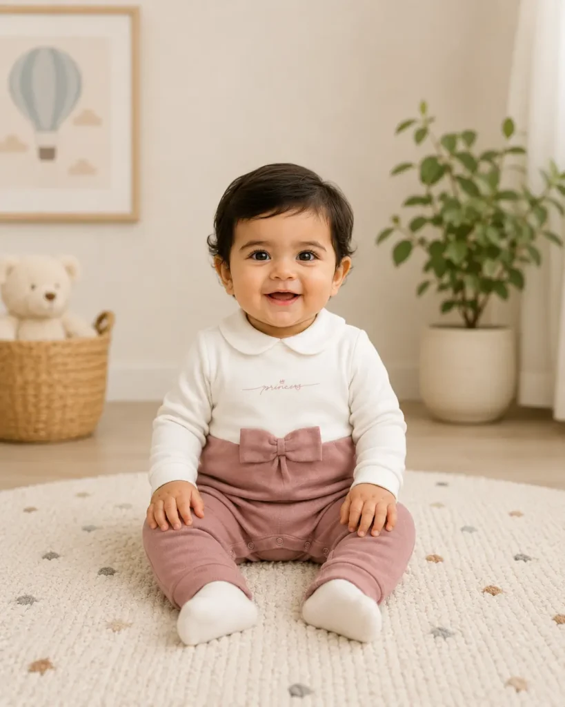 Organic Cotton Peter Pan Collar Romper