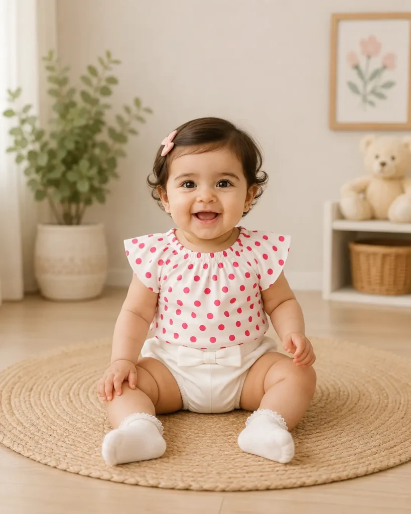 Organic Cotton Polka dot Classic Two-Piece Set